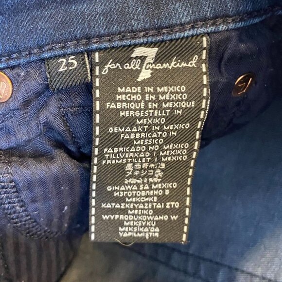 7 For All Mankind Womans Jeans Size 25 High Waist Ankle Gwenevere Skinny - Picture 3 of 16